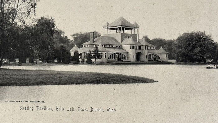 Belle Isle Skating Pavilion - Old Photo (newer photo)